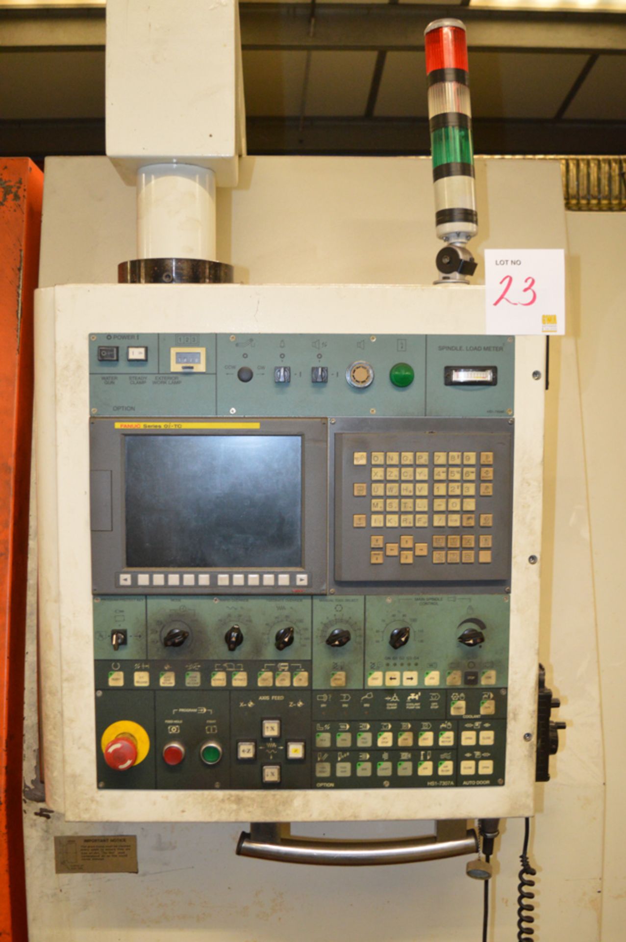 Victor Taichung Vturn 40/220 CNC turning centre Year: 2007 S/N: H152-1122 c/w Fanuc Series OI-TC - Image 6 of 10