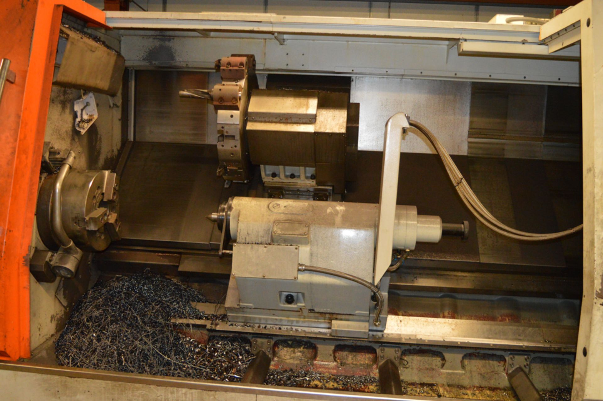 Victor Taichung Vturn 40/220 CNC turning centre Year: 2007 S/N: H152-1122 c/w Fanuc Series OI-TC - Image 7 of 10