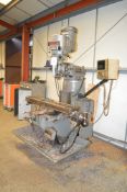 Bridgeport universal milling machine S/N: 47941090Y