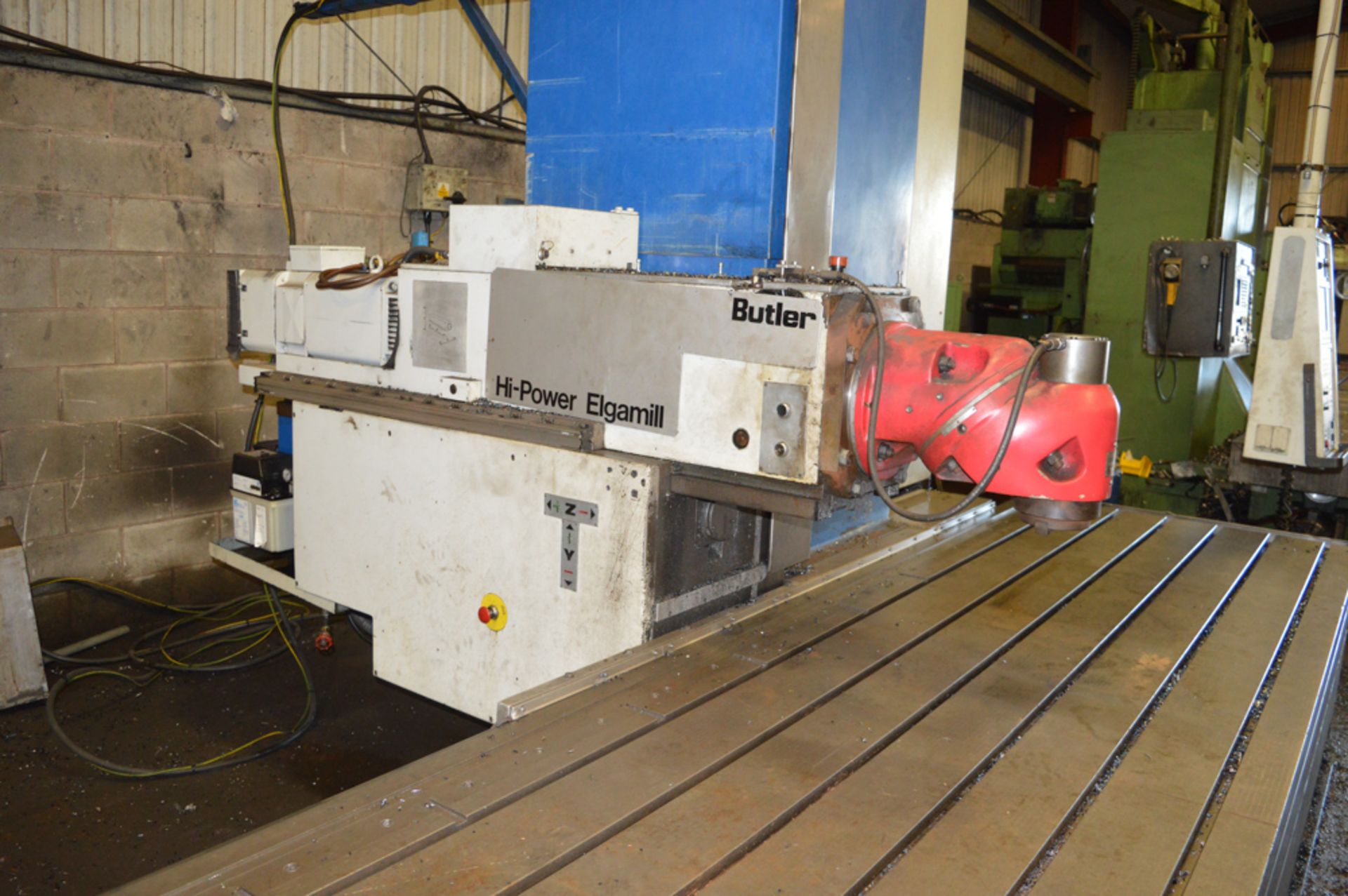 Butler Elgamill3-axis CNC bed type milling machine Year: 1987 S/N: 28180 c/w Heidenhain controls, - Image 3 of 6