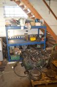 Steel rack & contents of hydraulic hoses & tooling etc as lotted