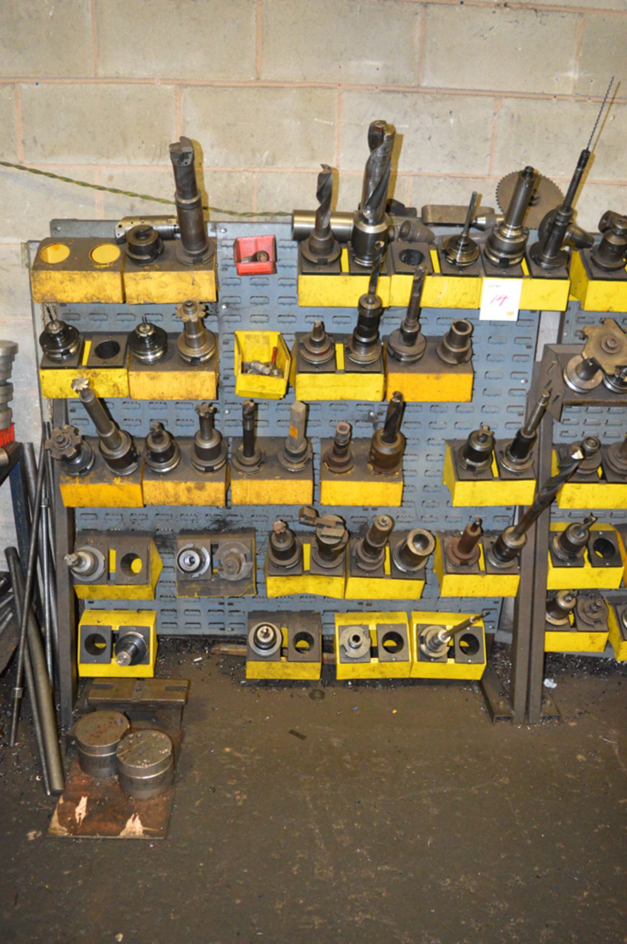 Steel rack & contents of tooling