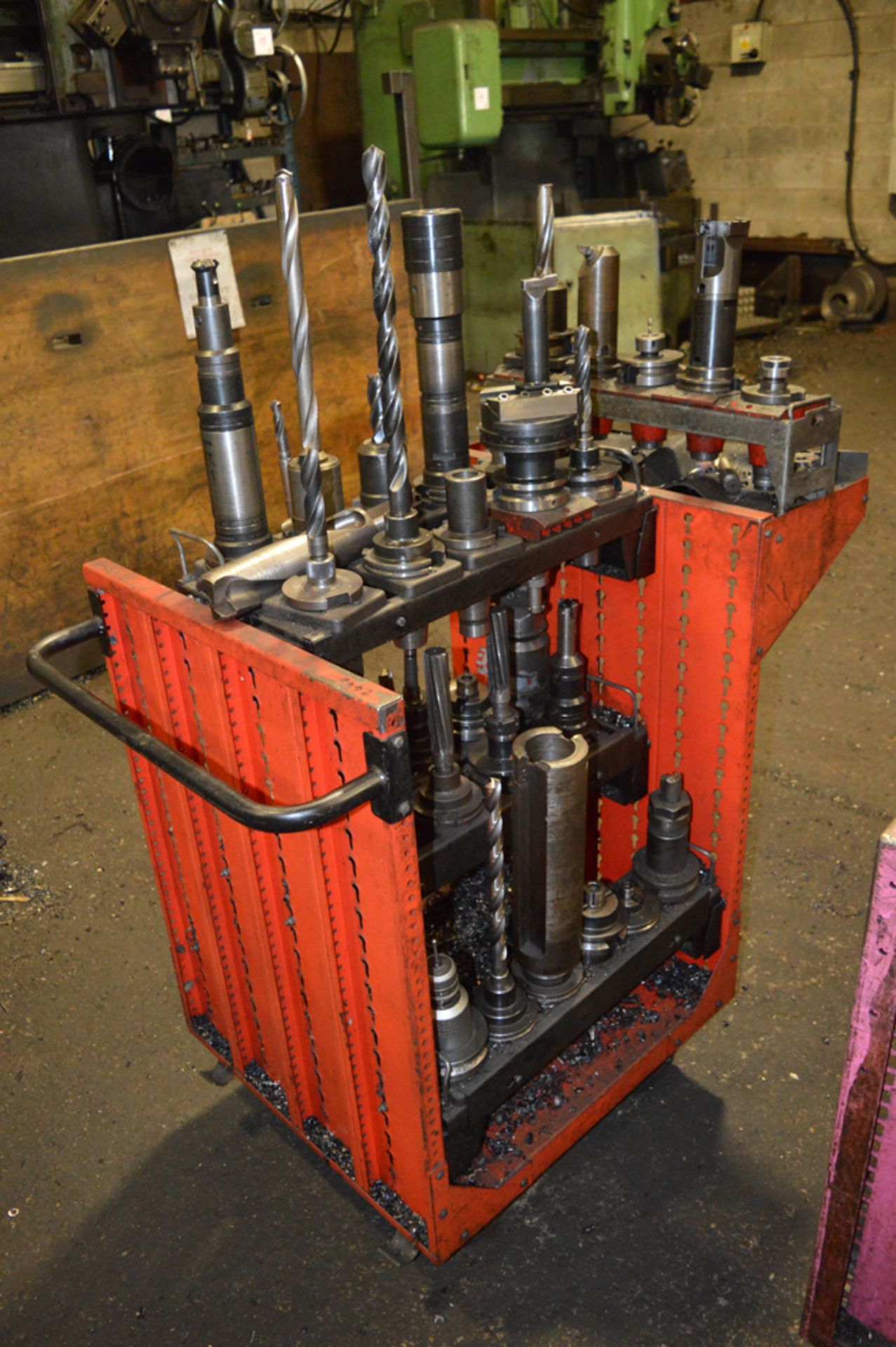 Steel component trolley & contents of tooling - Image 2 of 2