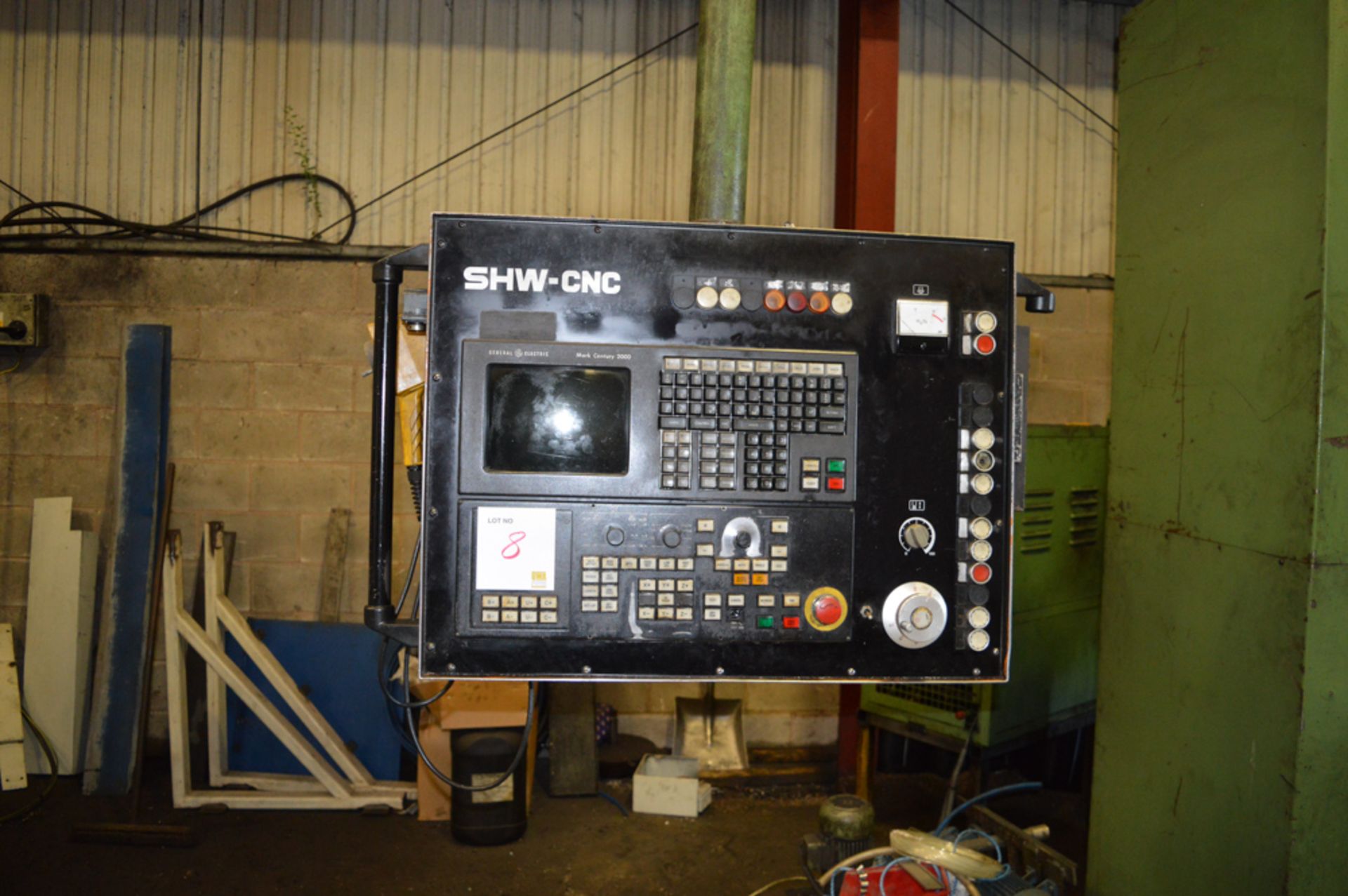 SHW UF6 CNC bed type milling machine Year: 1988 S/N: 6118 c/w GE Mark Century controls & 3000mm x - Image 5 of 8