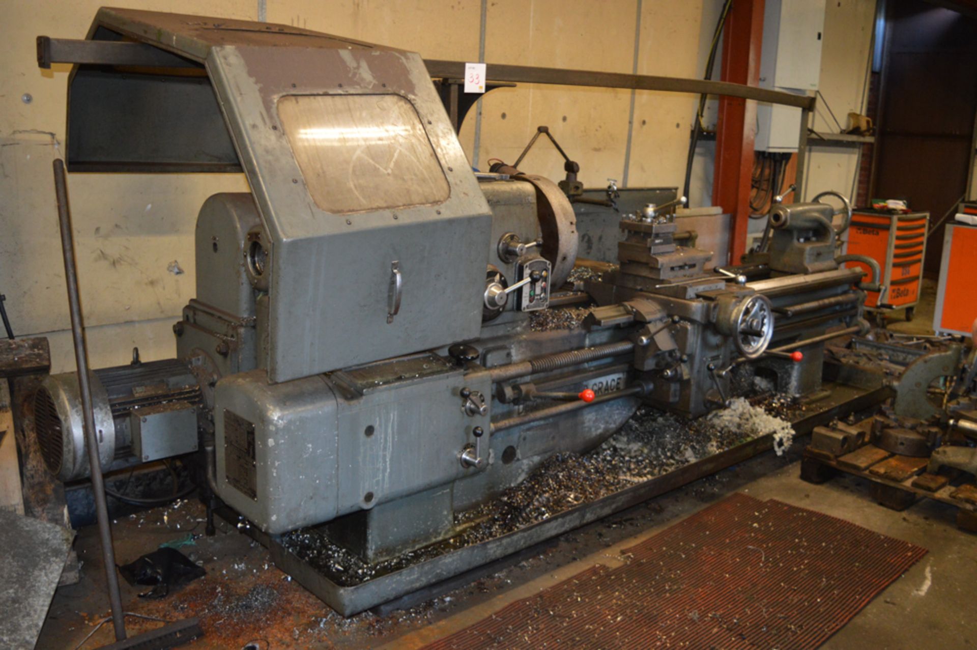 Dean Smith & Grace 21 inch & 72 inch gap bed centre lathe S/N: 12 inch swing 6 ft bed c/w 2 - Image 2 of 8