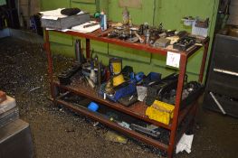 Steel bench & contents of tooling