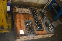 Pallet of miscellaneous drills, cutters & reamers