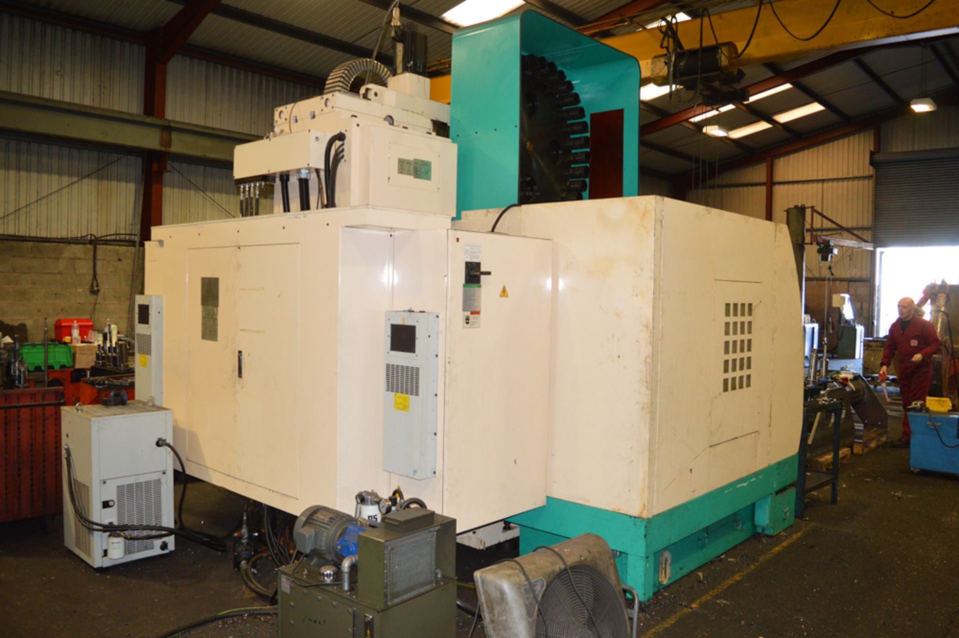 Dah Lih MCV 1450 CNC vertical machine centre Year: 2001 S/N: 14500067 c/w Heidenhain controls, - Image 6 of 9