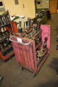 Steel component trolley & contents of tooling