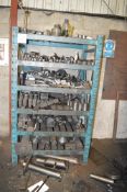 Steel rack & contents of tooling