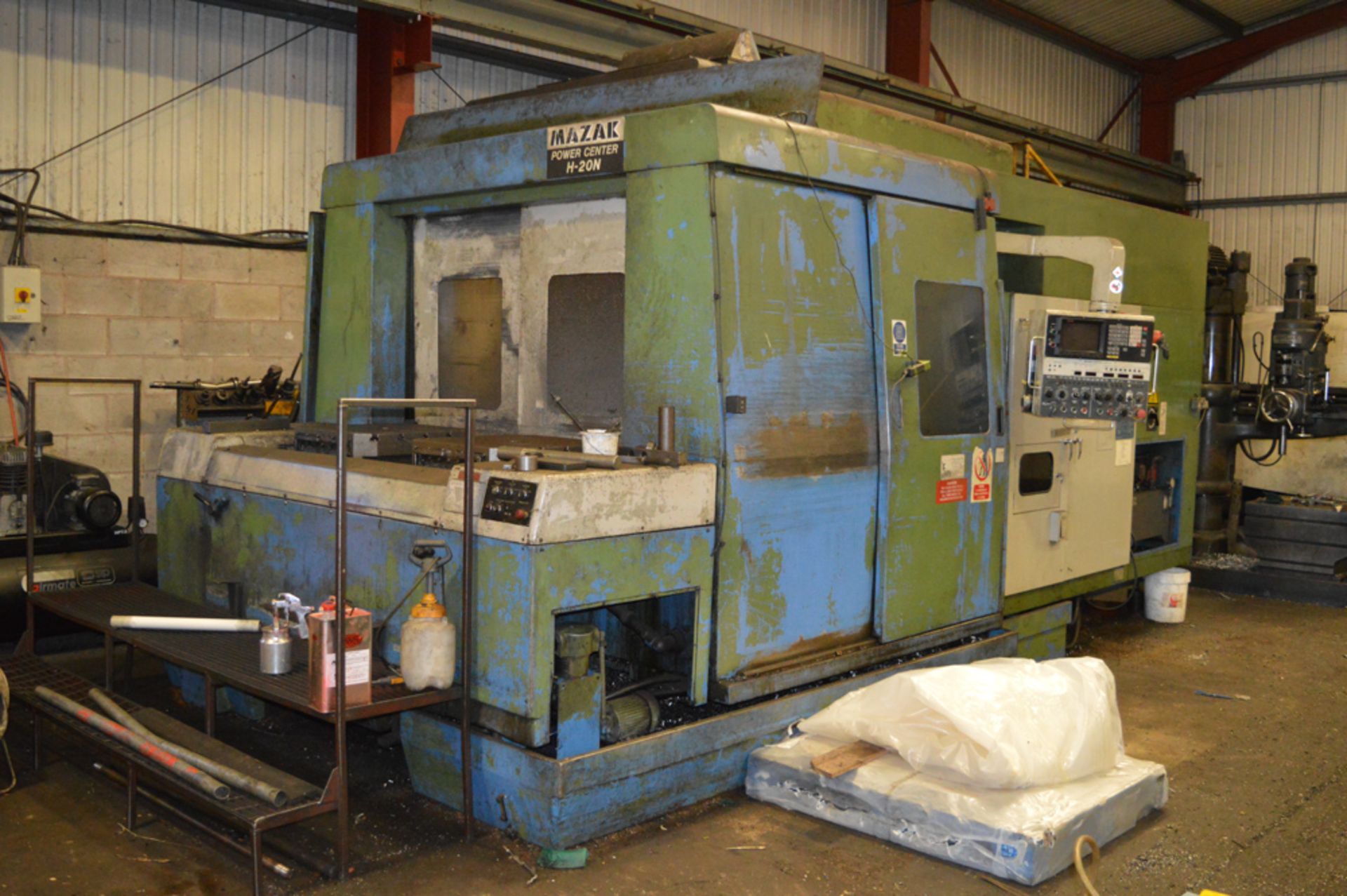 Mazak H-20N power centre 4 - axis CNC horizontal machining centre Year: 1985 S/N:  c/w Mazak