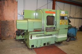 Ajax Victor TNS-2H turning centre Year: 1989 S/N: NF-1686 c/w Fanuc T controls & swarf conveyor