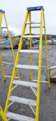 Clow 7 tread fibreglass/aluminium electricians step ladder A738418