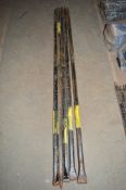 5 - 1500mm hex shanked digging bars New & unused