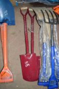 2 - all steel square mouth shovels New & unused