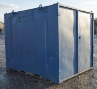 10 ft x 8 ft steel store  Comprising of: 1 room and shelves  A450293