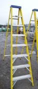 Clow 7 tread fibreglass/aluminium electricians step ladder A670215