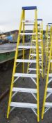 Clow 7 tread fibreglass/aluminium electricians step ladder A751380