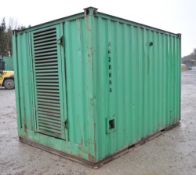 10 ft x 8 ft steel fuel store container c/w keys A428896
