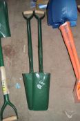 2 - Bulldog cable laying spades New & unused