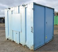 10 ft x 8 ft steel store unit c/w keys A190552