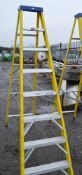 Clow 7 tread fibreglass/aluminium electricians step ladder A670218