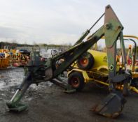 Case M850 backhoe loader arm and controls removed from a unimog