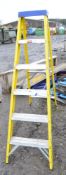 Clow 5 tread fibreglass/aluminium electricians step ladder A670208
