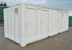 24 ft x 9 ft steel anti vandal welfare unit comprising of: canteen area, toilet & generator room c/w