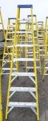 Clow 7 tread fibreglass/aluminium electricians step ladder A687830