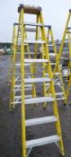 Clow 7 tread fibreglass/aluminium electricians step ladder BEFS8247H