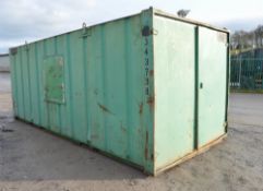 21 ft x 9 ft steel store unit c/w keys A171446