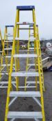 Clow 7 tread fibreglass/aluminium electricians step ladder A738420
