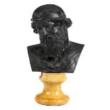 U. Marcellini, Künstler des 20. Jahrhunderts Überlebensgroßer Bronzekopf des berühmten Dionysos