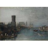Künstler des 19. Jahrhunderts KOLORIERTER STICH VON LONDON Kolorierter Stich. Sichtmaß: 35 x 48