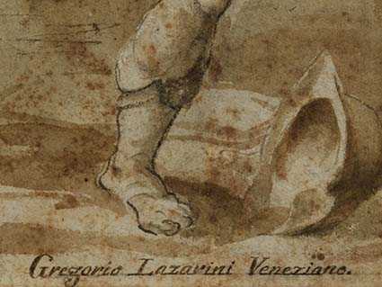 Gregorio Lazzarini, 1655 Venedig - 1730 Villabona, zug., / Nachfolge DER HEILIGE PAULUS STÜRZT VOM - Image 4 of 5