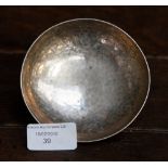 A Wilson and Gill silver pin dish,