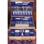 ***REOFFER MARCH £900/1100*** An Edward VIII twelve place canteen of cutlery,