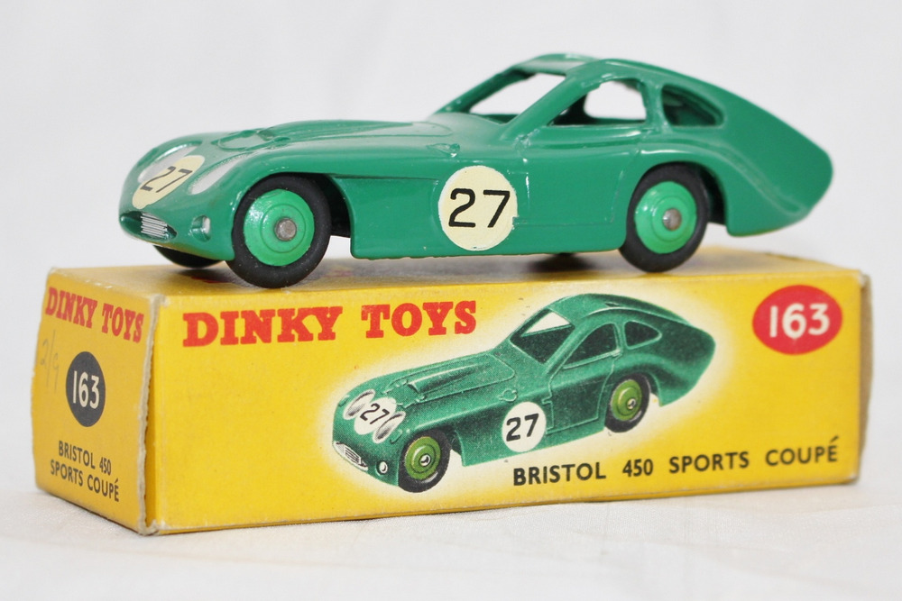 Dinky: A Dinky Toys No.163 Bristol 450 Sports Coupe within original box.