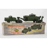 Dinky: A Dinky Supertoys Gift Set No.698 Tank transporter with tank within original box.