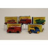 Matchbox: A Matchbox Series Lesney No.51 Tipping Trailer(missing plastic barrels), a No.