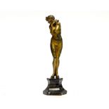 Claire Jeanne Robert Colinet (1880-1950), gilt bronze figure of a nude, circa 1925,