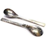 George Hart for the Guild of Handicraft, a pair of silver spoons,