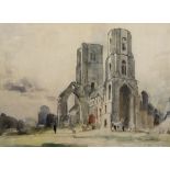 Gordon M Forsyth (1879-1953), Wymondham Abbey, watercolour, signed, 36cm x 48cm,