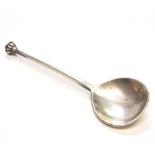 George Hart for the Guild of Handicraft, a silver seal topped preserve spoon,