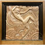 Maurice Picaude (Pico), an Art Deco gilt gesso wall plaque, circa 1928,