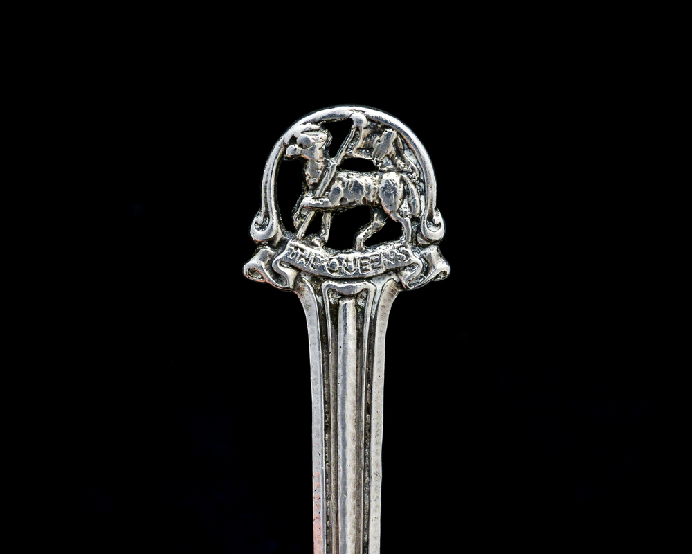 Omar Ramsden, an Arts and Crafts silver hand hammered coffee spoon, - Image 2 of 3