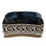 An Edwardian silver jewellery casket in the Art Nouveau style,