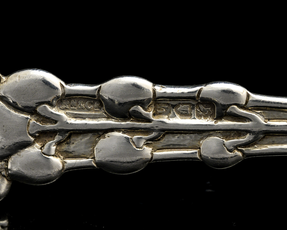 Omar Ramsden and Alwyn Carr, an Arts and Crafts silver hand hammered spoon, - Image 2 of 2