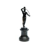 Julius Schmid-Felling, a bronze figure of a nude fencer, circa 1930, signed in the cast,